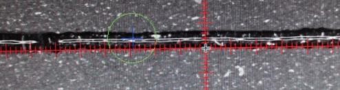 最小線寬0.3mm，穩(wěn)定在0.4-0.5之間。